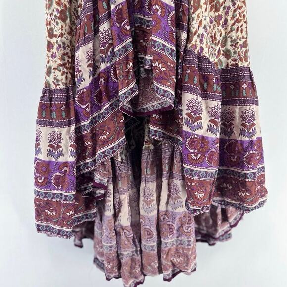 Spell & the Gypsy Love Castaway Skirt Maxi Floral Boho High Low Size 6 - Picture 5 of 8